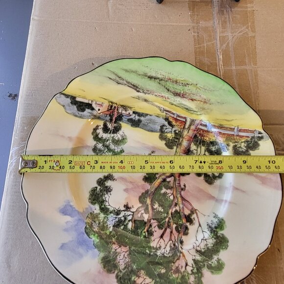 Royal Doulton Australian Gum Trees A Pattern D5506/4 Display Plate c1935 England - Picture 11 of 11